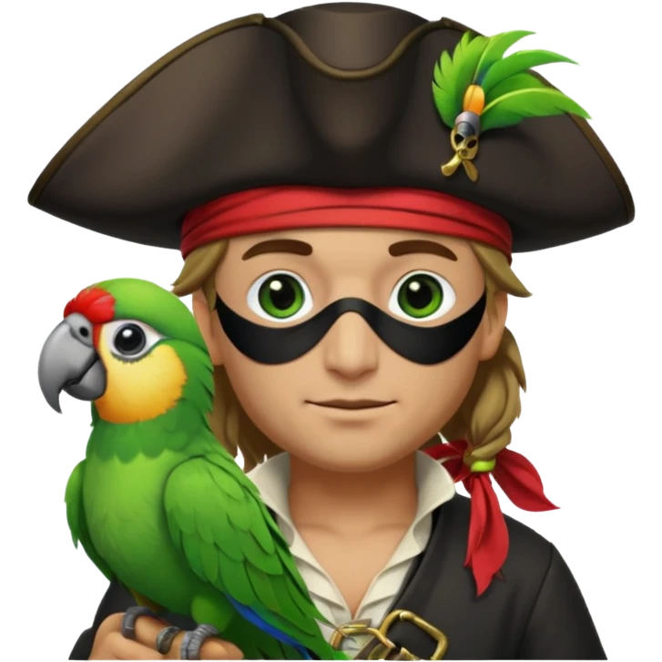 pirate and parrot emoji
