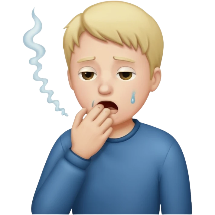 Suspicious coughing  emoji