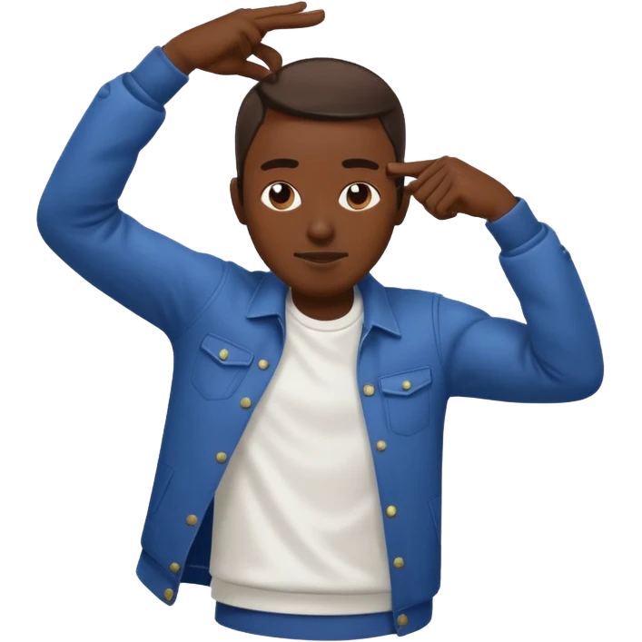 Guy dabbing  emoji