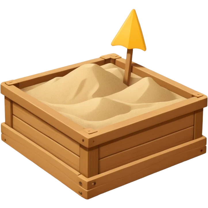 Sand box emoji