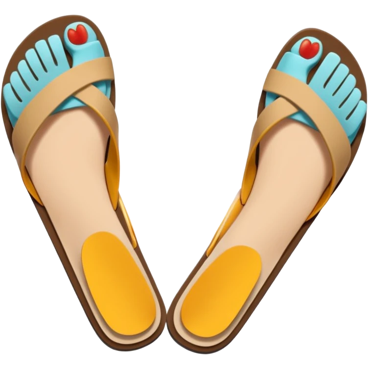Female feet in sandals emoji