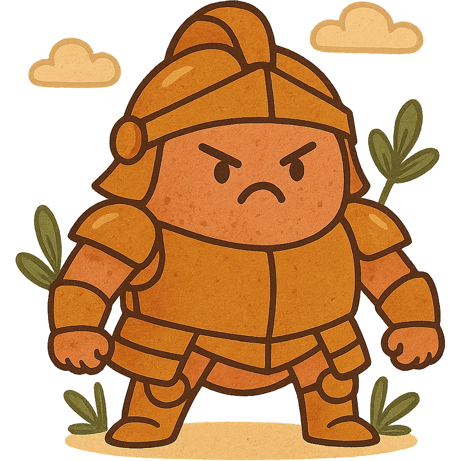 Angry armored cells emoji