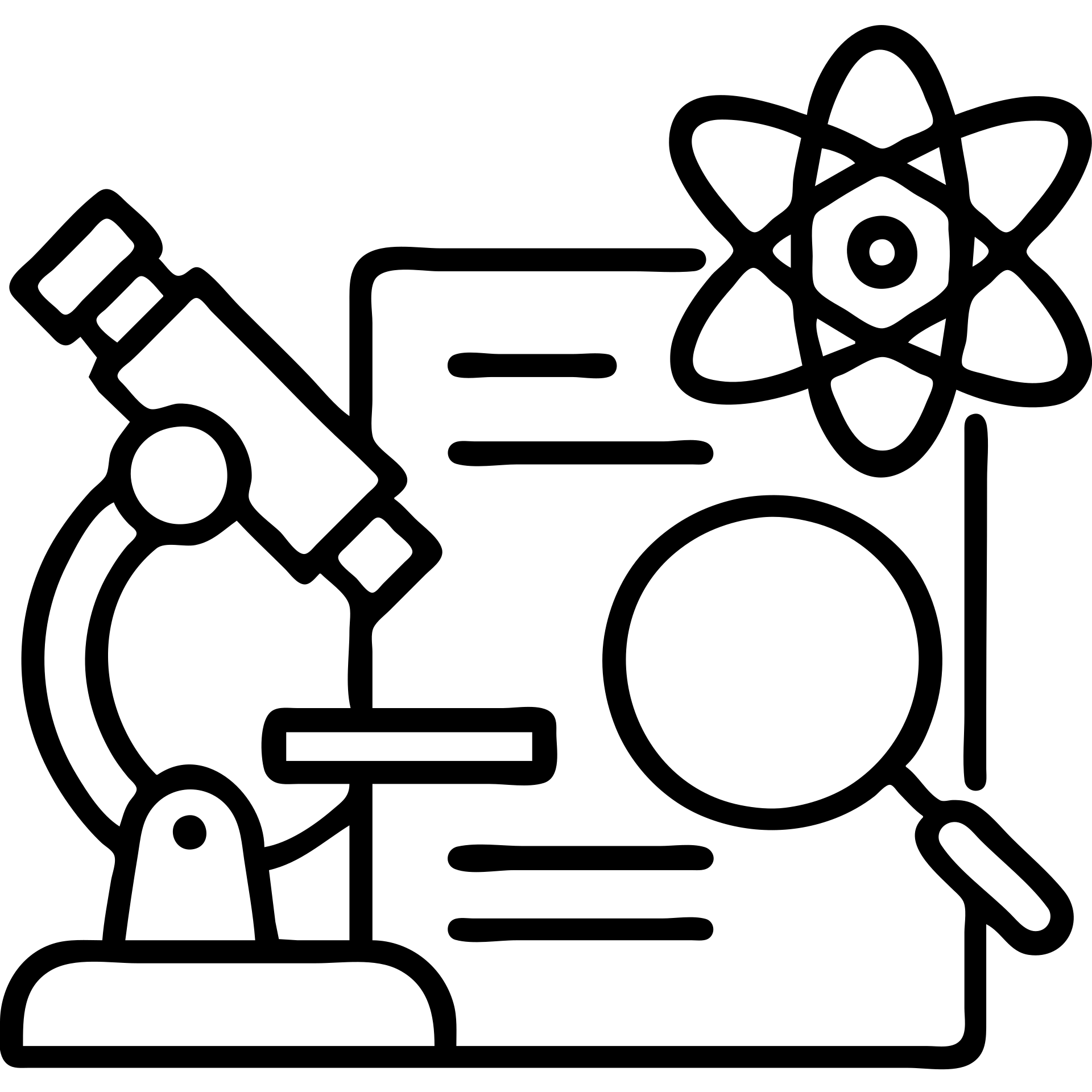 Add a microscope to the scientific research icon, keep it modern, clean, minimal, with no background emoji