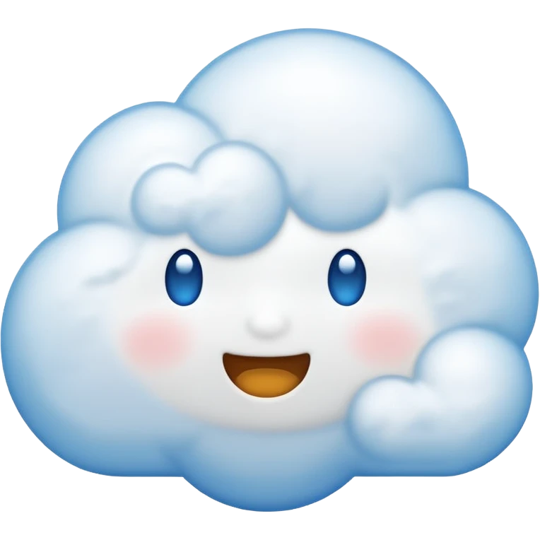 Cloud and bubble chat emoji combined ☁️💬 emoji