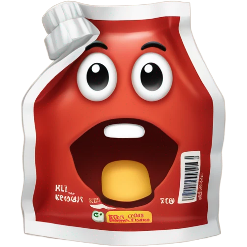 Emotional support ketchup packet  emoji