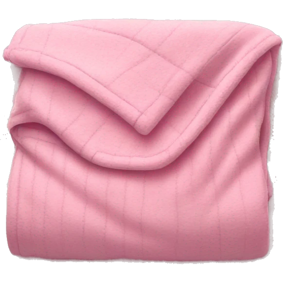 Folded blanket pink emoji