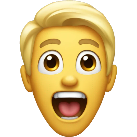 Excited scream emoji