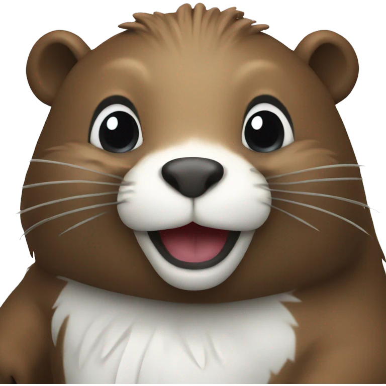 Beaver with white wings emoji