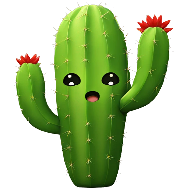 Cactus bacio emoji