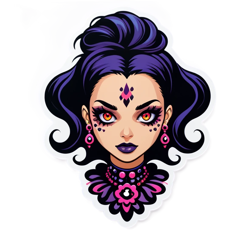 dark beauty with piercings emoji