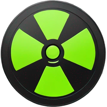 radioactive vinyl disk emoji