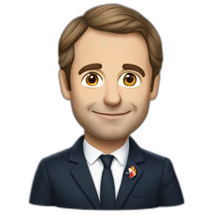 Emanuel Macron au Macdonald emoji
