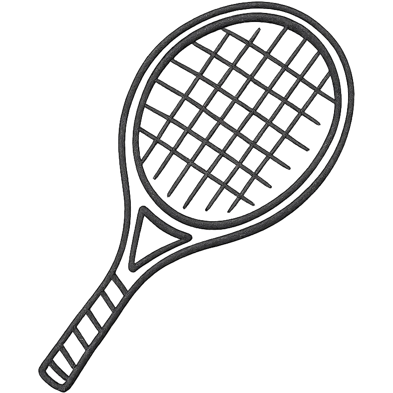 modern tennis racquet emoji