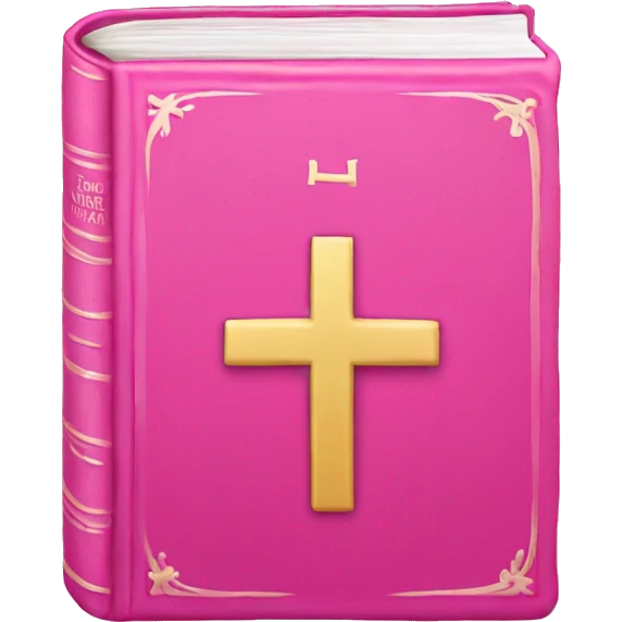 Pink holy bible  emoji