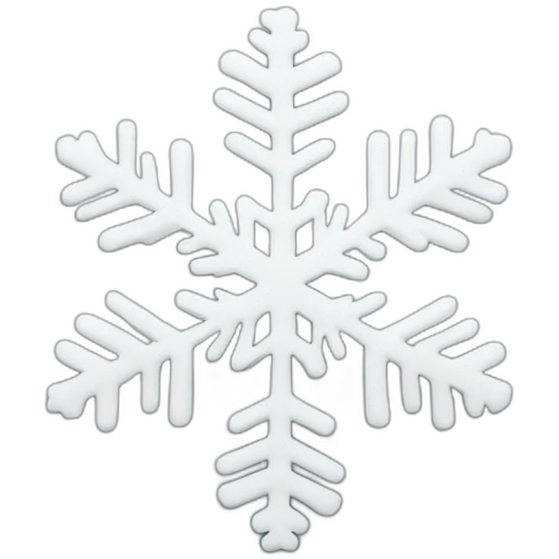 Snowflake heart emoji