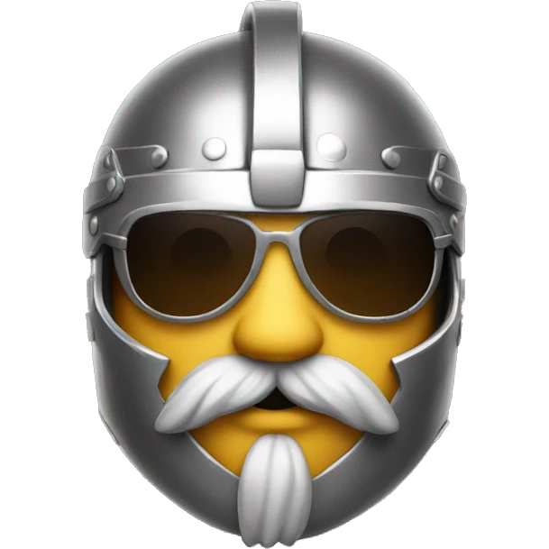 gladiator with moustache and sunglasses emoji