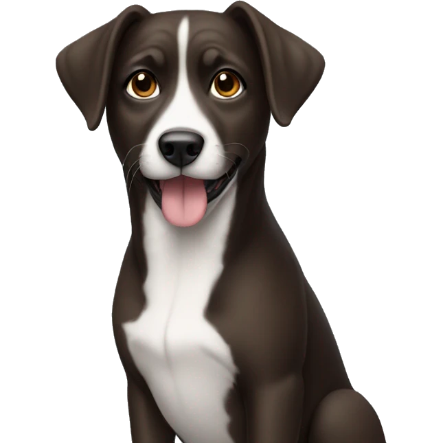 Brunette dog emoji