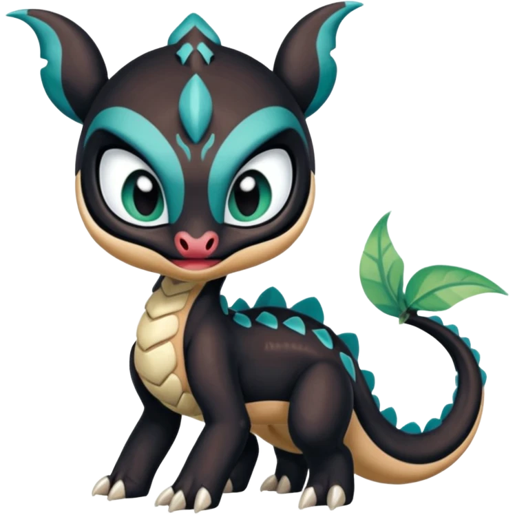 Colorful Realistic Exotic Meloetta-Venom-Stitch-Toothless-Fakémon-creature-hybrid emoji