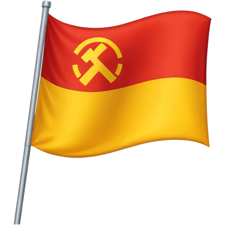  yellow and red flag  emoji