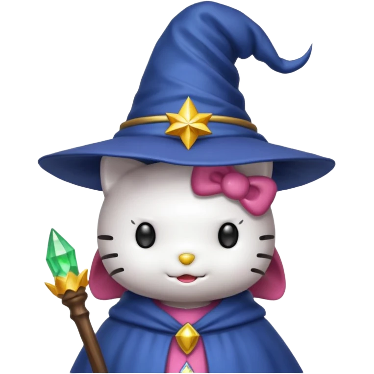 Hello kitty wizard emoji