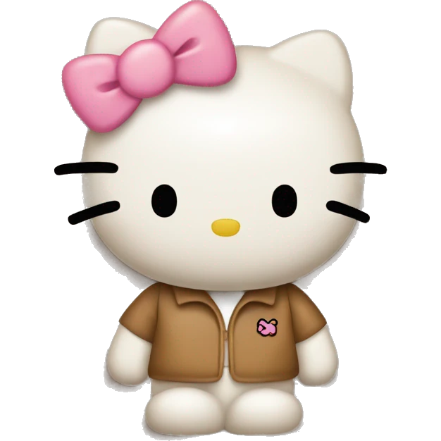 Tan hello kitty emoji