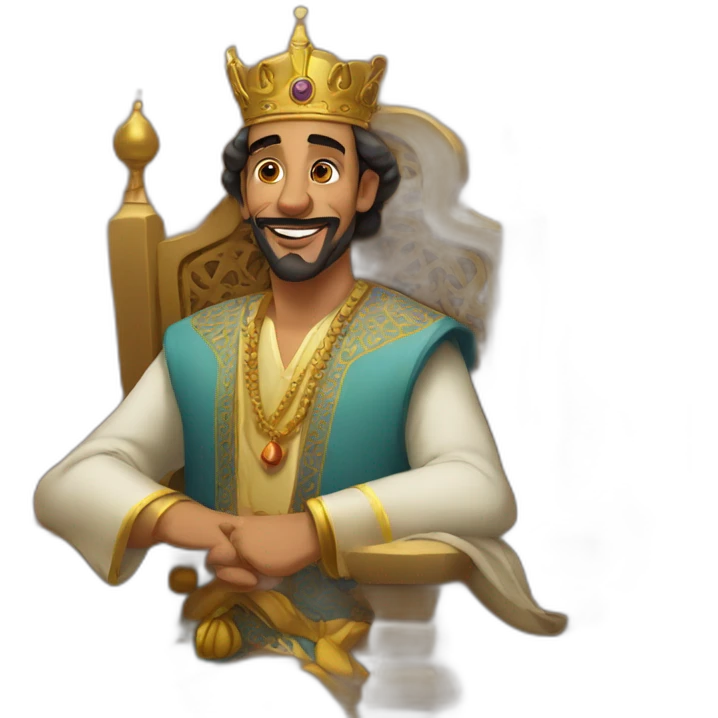 Moroccan king saying good noght emoji