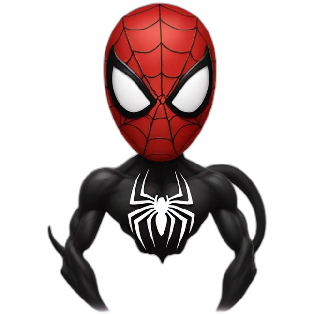 Spiderman combined with venom emoji