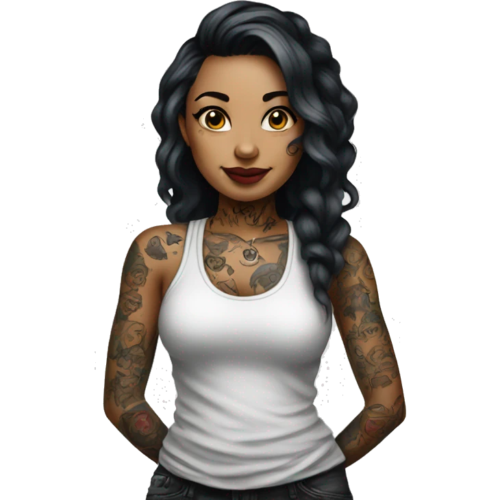 Girl tattoo artist  emoji