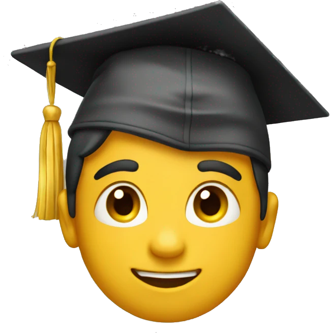 Boy graduating emoji