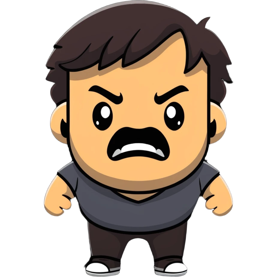 Jack Black with energetic expression emoji