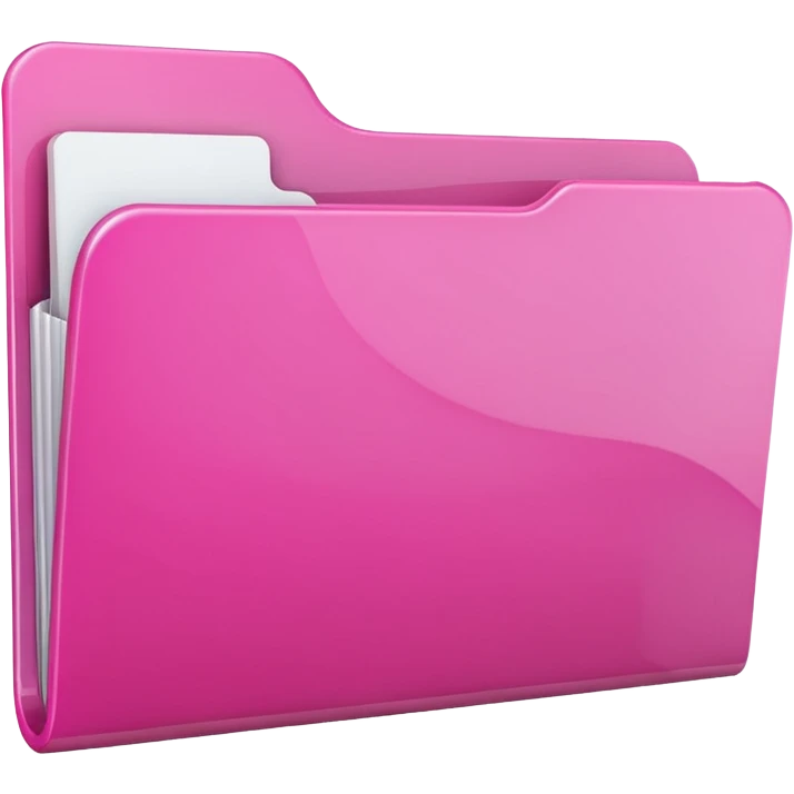 Pink empty folder emoji emoji