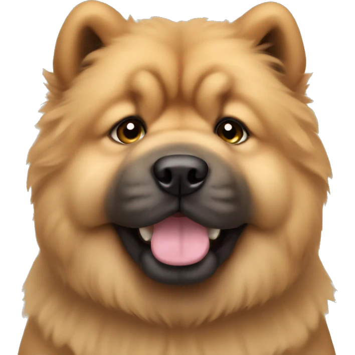 Chow chow puppy emoji