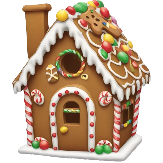 gingerbread house emoji