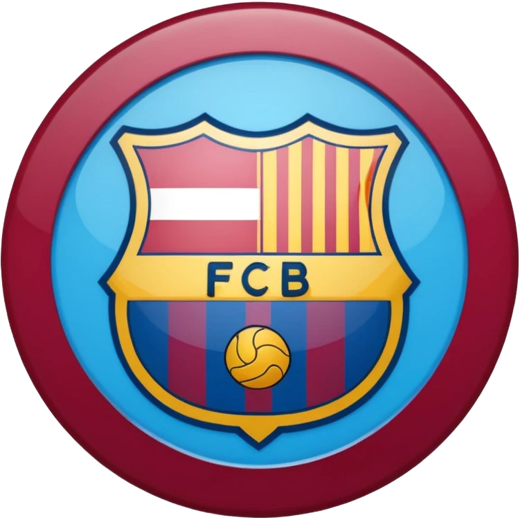 Fc Barcelona logo imoji emoji