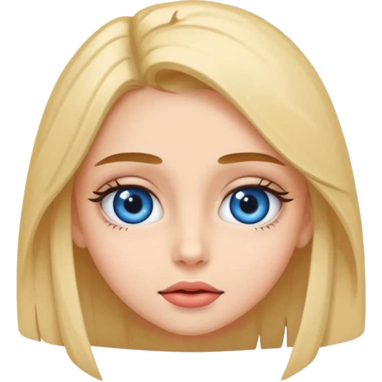 niñoadolescente de ojos azules besandose con una chica emoji