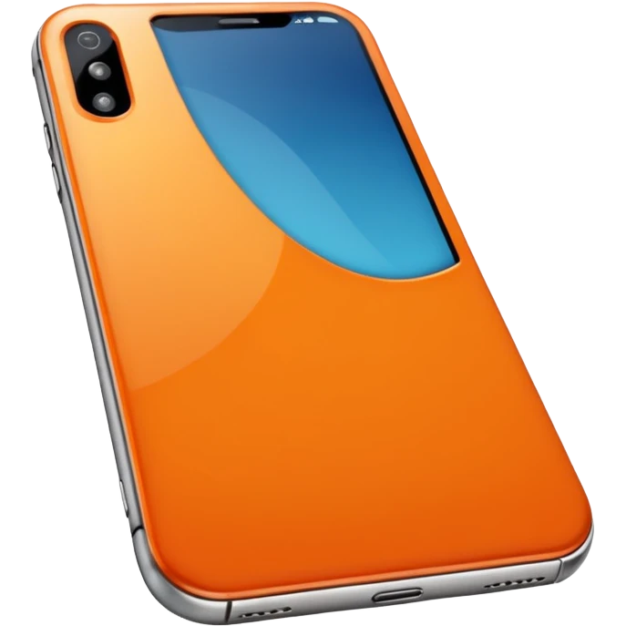 Orange iPhone emoji
