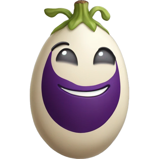 Tan eggplant emoji