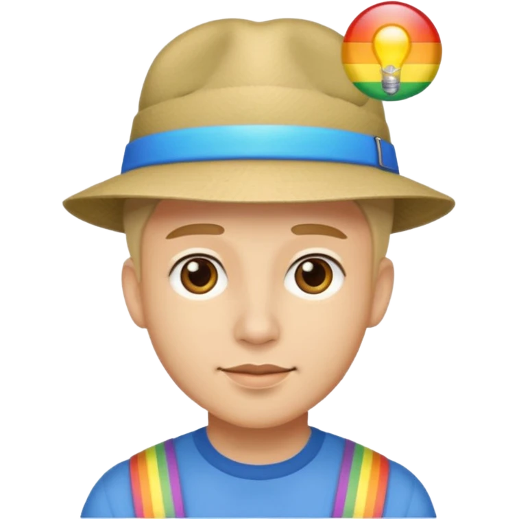 Гей в шляпе emoji