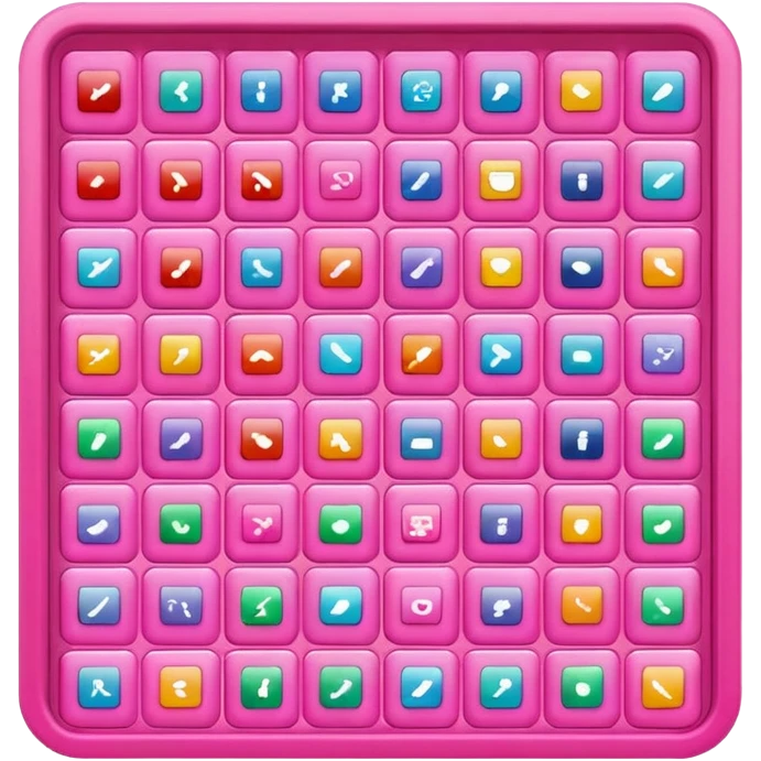 pink app drawer  emoji