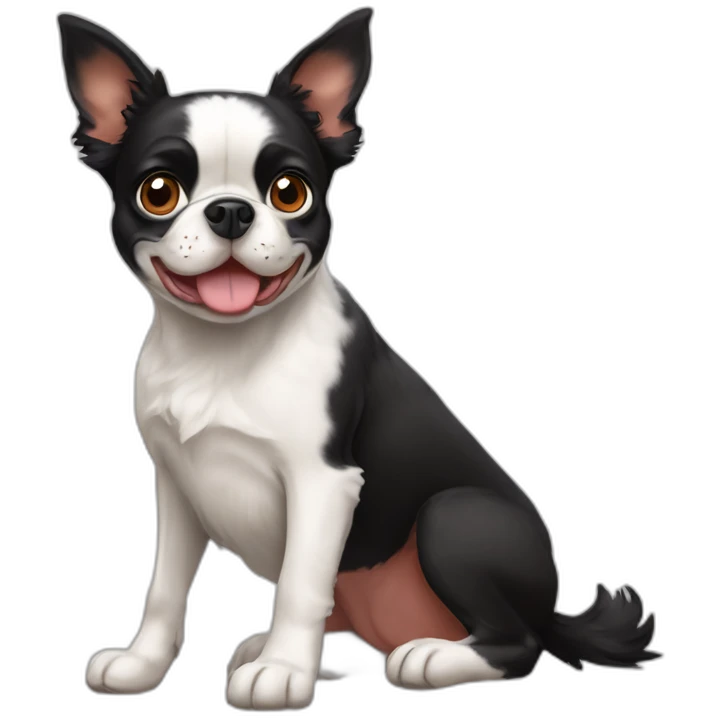 boston terrier et Australian Shepherd emoji