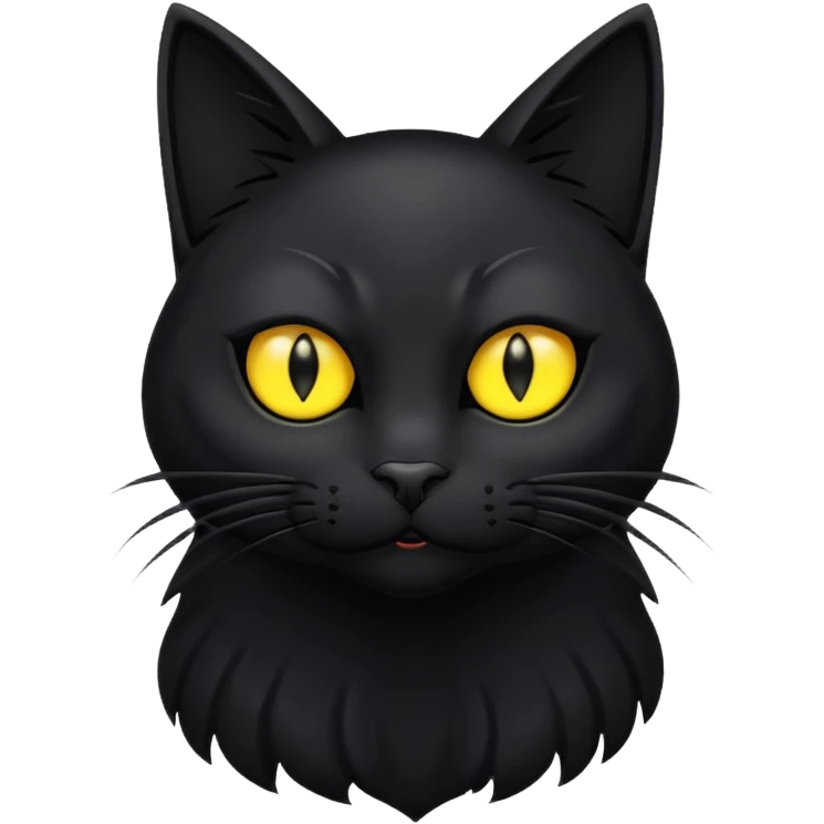 scary bvlack cat emoji