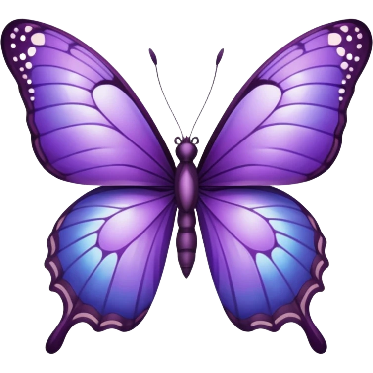 Purple butterfly emoji
