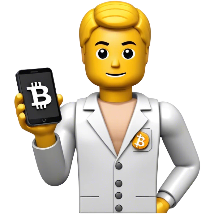 hackeur lego homme bitcoin emoji
