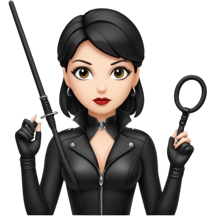 One Dominatrix whipping man  emoji