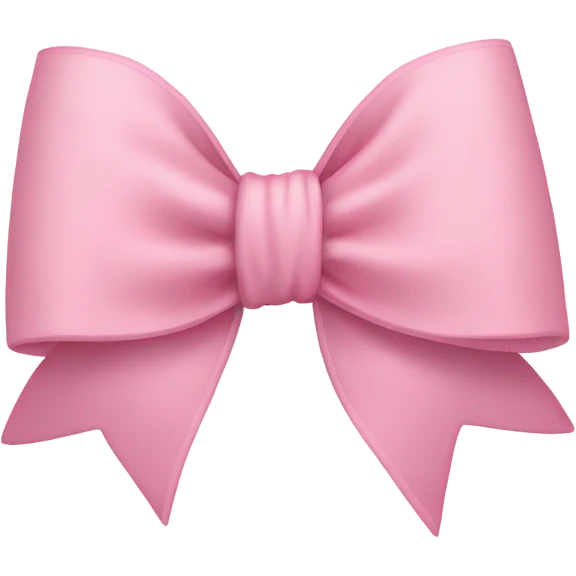 light pink bow on light pink bow emoji