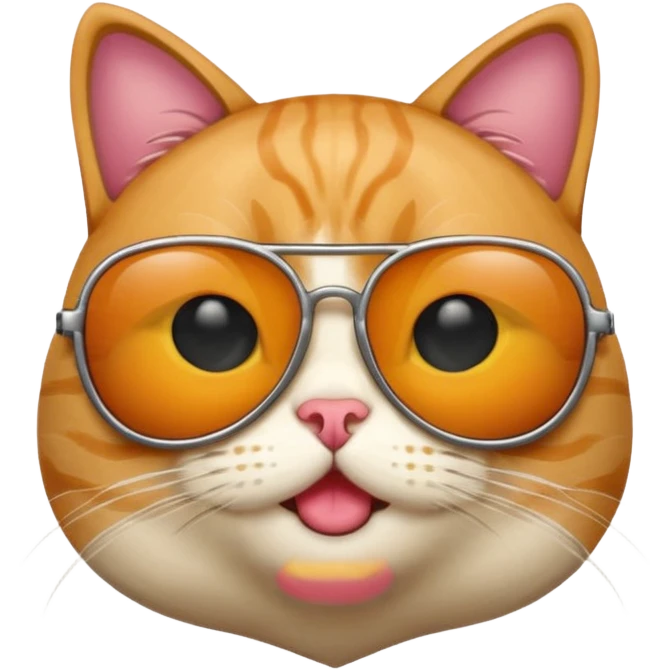 Cat wearing sunglasses emoji