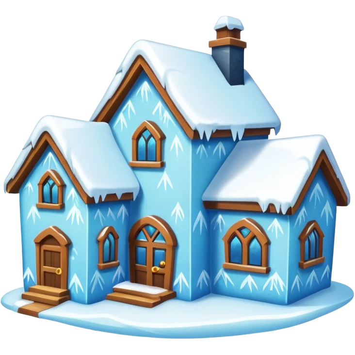 frozen houses emoji