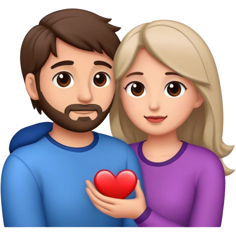 pareja de hombre y mujer enamorados emoji