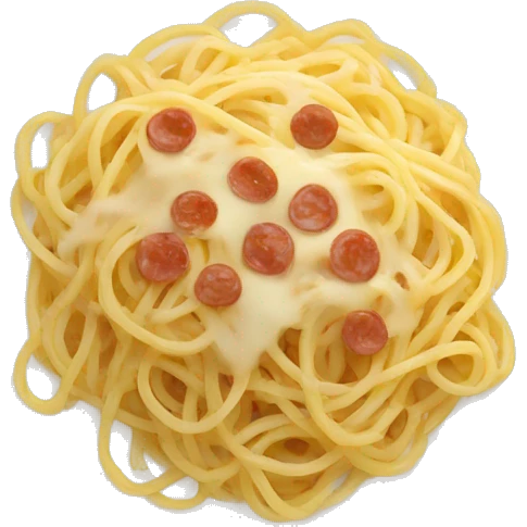 spaghetti carbonara plate  emoji
