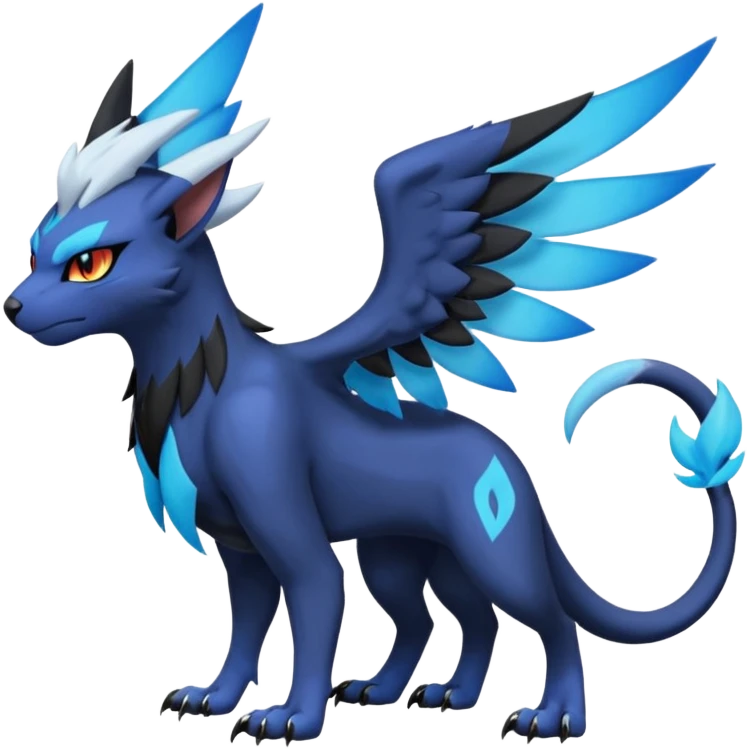 Luxray-Absol-Noivern-Dewott-fusion emoji